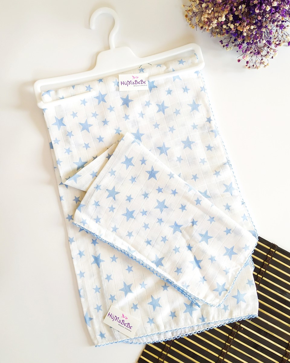 YILDIZ MÜSLİN BATTANİYE 80*95 Hüma Bebe Bebek ve Çocuk YILDIZ MÜSLİN BATTANİYE 80*95 Hüma Bebe Bebek ve Çocuk