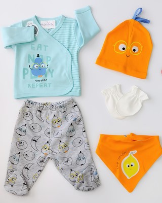 EĞLENCELİ MEYVELER 5Lİ YENİDOĞAN SET 