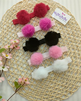 PONPON DETAYLI BEBEK BANDANA