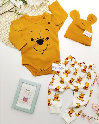 EN SEVİLEN ÇİZGİ FİLM WİNNİE THE POOH BEBEK KIYAFETİ MODELLERİNDE