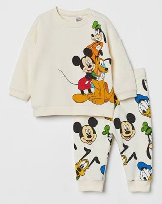 Zara Mickey Mouse and Pluto Karakterli Mevsimlik 2li Takım 
