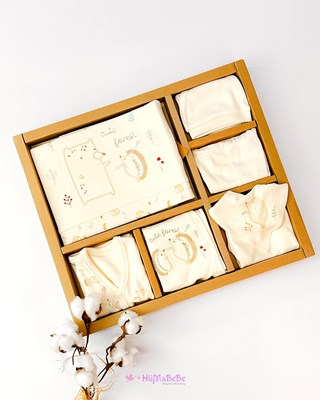 Cute forest organic yenidoğan 10lu Hastane çıkış seti 