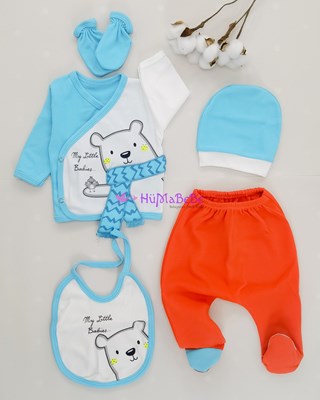 My Little babies 03 Ay Uyumlu 5li Yenidoğan Hastane Çıkış Seti 