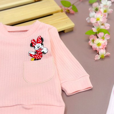 Minik cepte minnie kaşkorse mevsimlik 2li takım 
