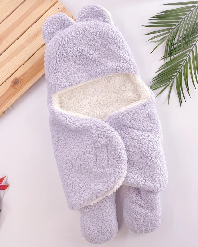 Peluş ayıcık cırt bantlı ayaklı bebek kundak 