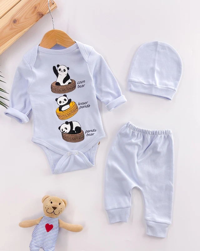 Lesser panda çıtçıt badili bereli mevsimlik 3lü takım 