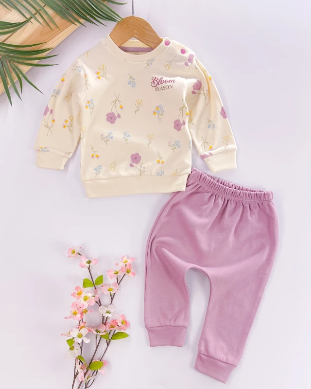 Bloom season omuzdan çıtçıtlı mevsimlik 2li takım 