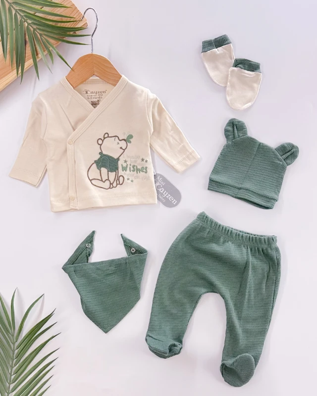 I wonder yandan çıtçıtlı yenidoğan 5li set 