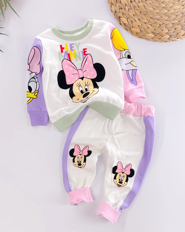 Hey minnie renkli parçalı mevsimlik 2 Li takım 