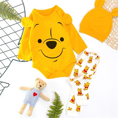 Winnie the pooh çıtçıtlı badili mevsimlik 3lü takım 