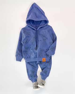 Fashion Bear kapüşonlu mevsimlik 2li takım 