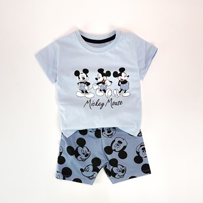 Mickey desen tshirt şortlu yazlık 2li takım