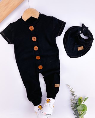 Crazy boy fularlı esnek kaşkorse yazlık bebe tulum