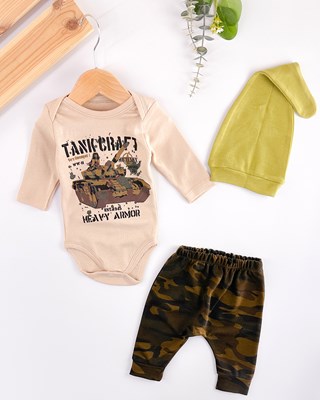 Tank craft badili mevsimlik 3lü bebe takım 