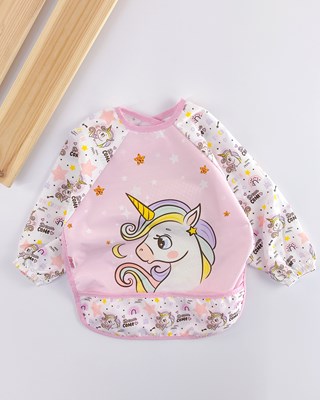 Unicorn kollu 0’36 ay giyilebilir mama önlüğü 