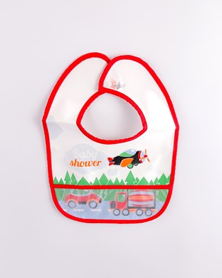 Baby shower sıvı geçirmez arkadan cırtlı mama önlüğü ( 0,24 ay uyumlu)