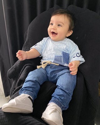 Cool boy ince kot pantolonlu yazlık 2li bebe takım