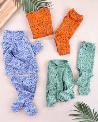 Sevimli aslancık önden çıtçıtlı mevsimlik 2li pijama takım