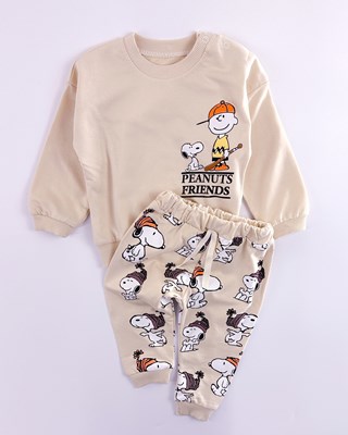 peanuts friends omuzdan çıtçıtlı mevsimlik 2li takım