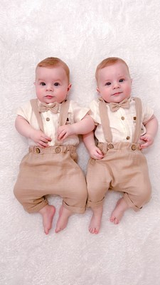 Rakun sahte papyonlu yazlık muslin 2li salopet set 
