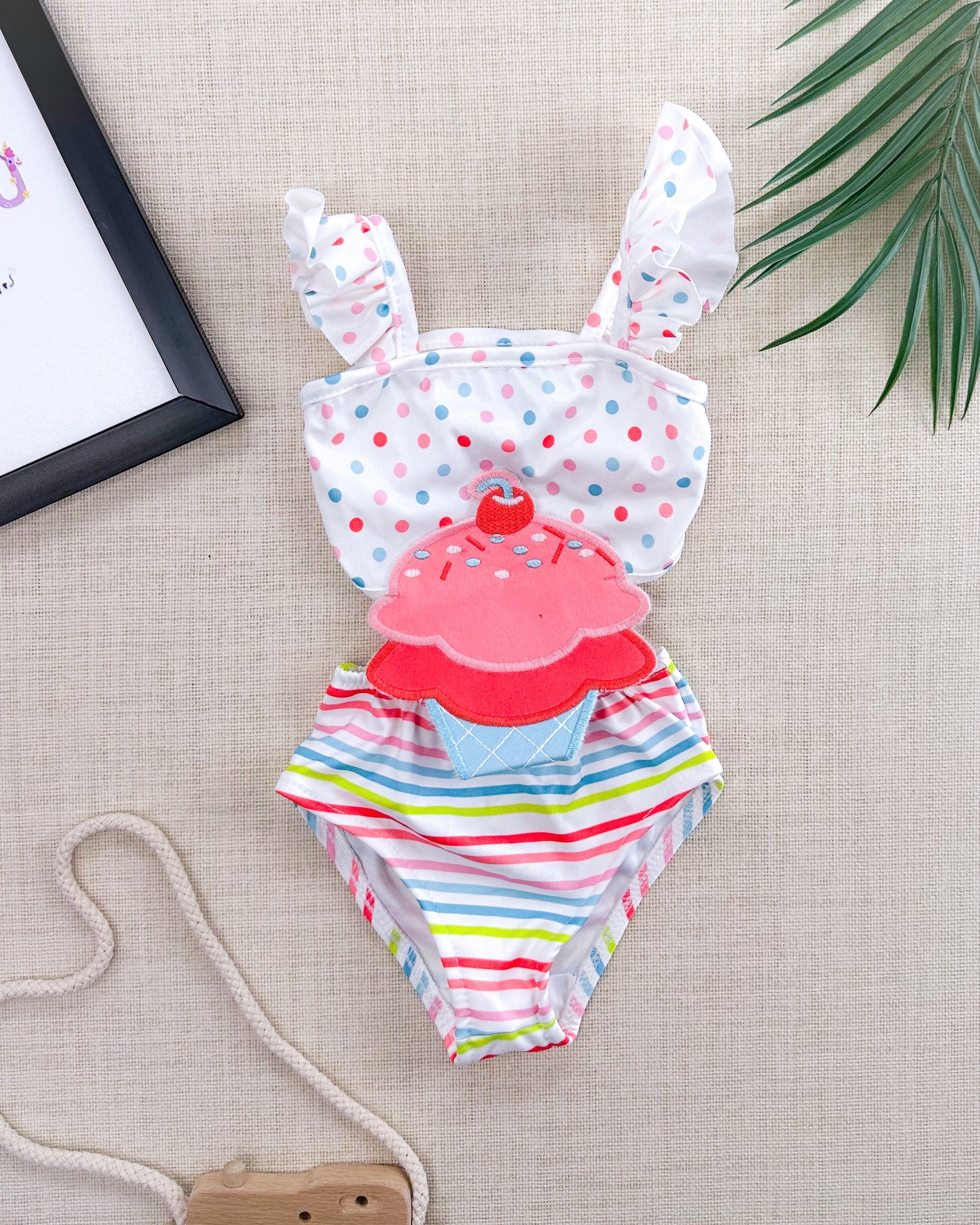 Ice cream mayokini model kız bebek mayosu 