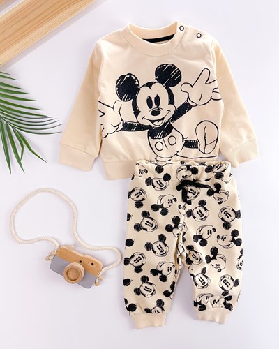 Mickey dance omuzdan çıtçıtlı mevsimlik 2li takım 
