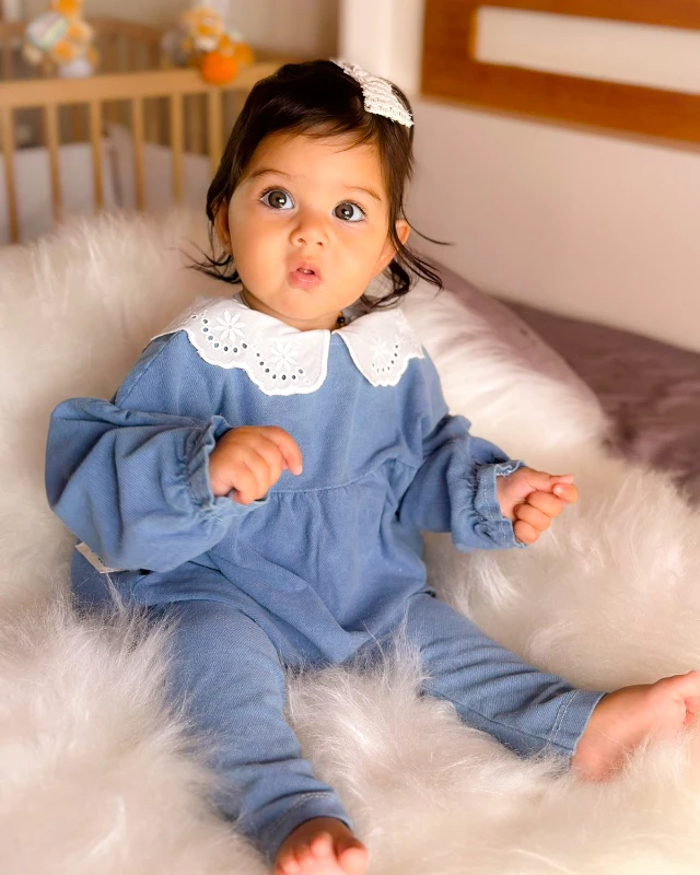 Fisto yaka detaylı ahşap düğmeli esnek ince örme kot mevsimlik 2li takım 