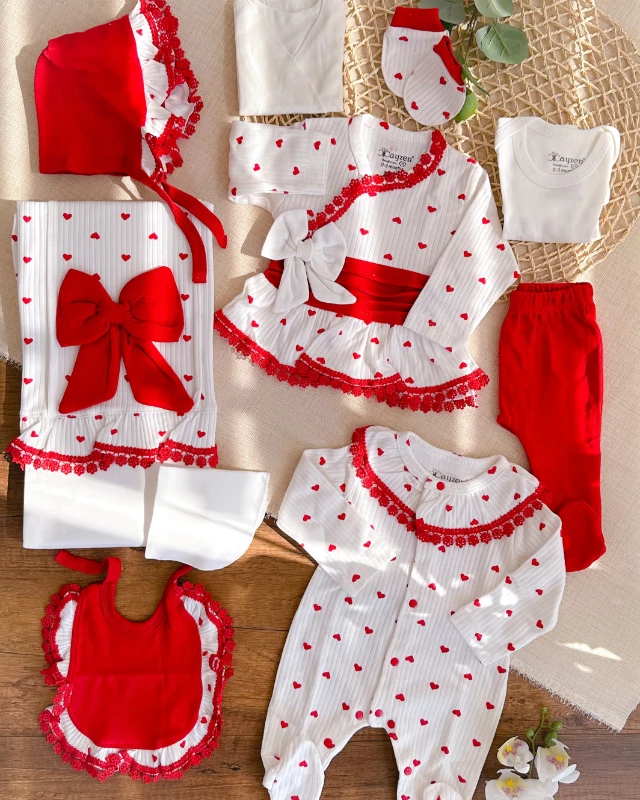 Love Yenidoğan kız 10lu hastane çıkış seti