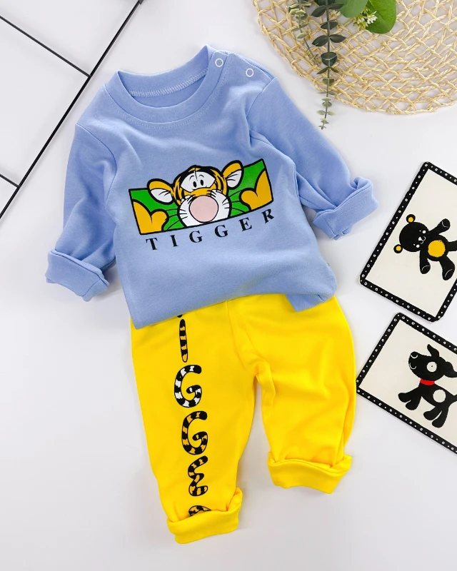 Hello tiger omuzdan çıtçıtlı mevsimlik 2li takım 