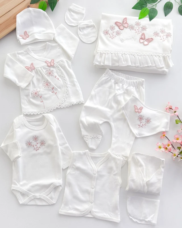 Hareketli minik kelebekler mevsimlik yenidoğan 10 lu set 