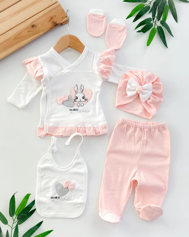 You are so love fiyonk detay mevsimlik yenidoğan 5li set 