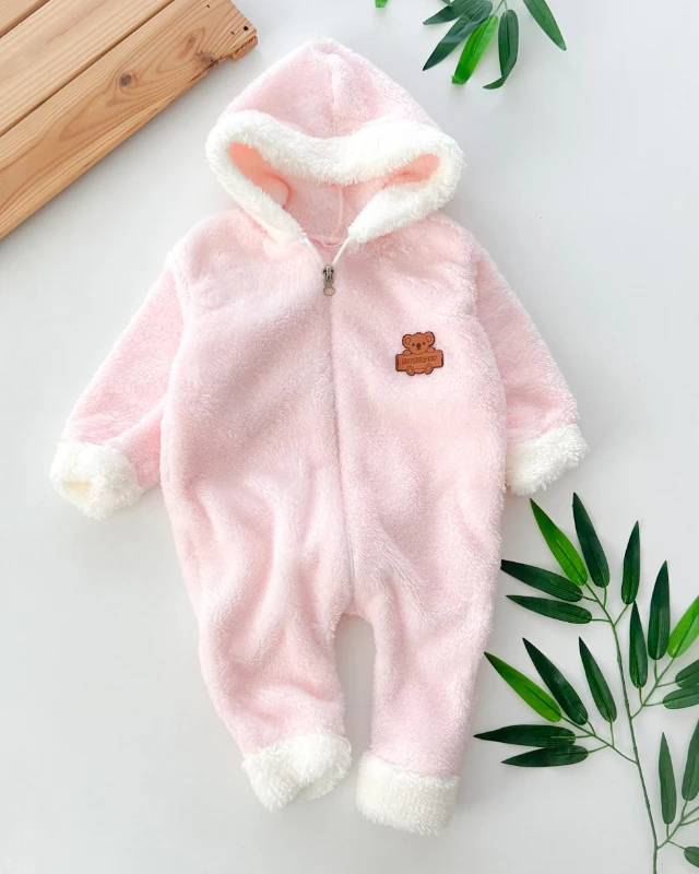 Koala deri armalı boydan fermuarlı welsoft tulum