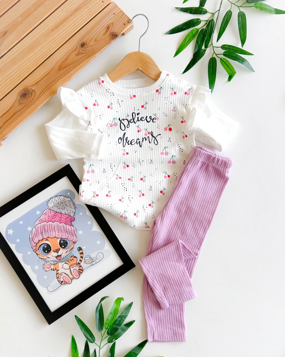 Believe dreams omuzdan çıtçıtlı mevsimlik 2li takım  