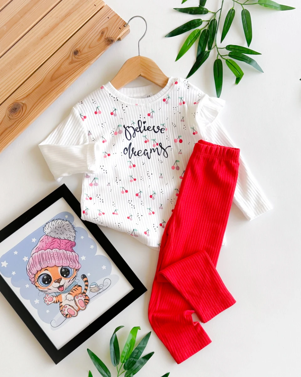 Believe dreams omuzdan çıtçıtlı mevsimlik 2li takım 