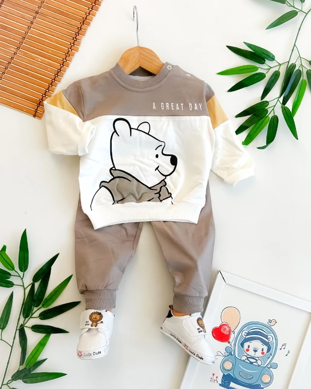 A great day kolları blok renkli mevsimlik 2li takım 