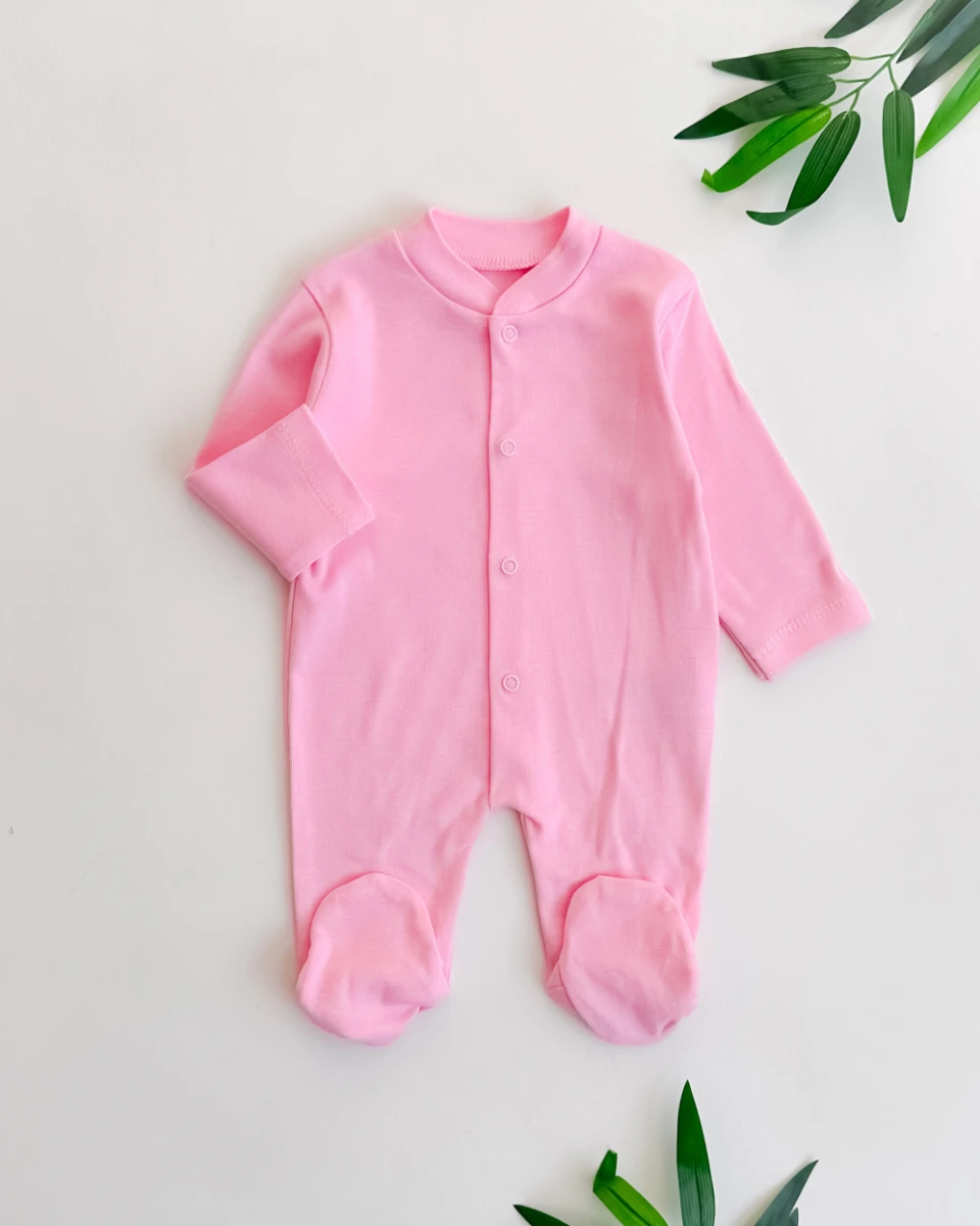 Önden çıtçıtlı ayaklı mevsimlik tulum 