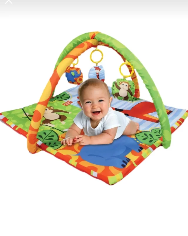 3 adet çıngırak oyuncaklı aktivite minderi ( 75*75 ) 