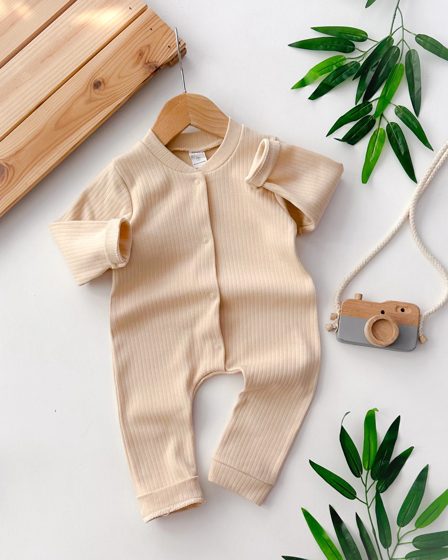 Fitilli kumaş boydan çıtçıtlı cool tarz mevsimlik tulum  