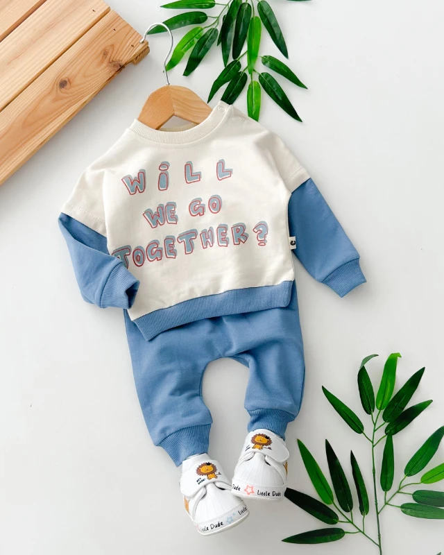 Will we go together omuzdan çıtçıtlı mevsimlik 2 parça takım