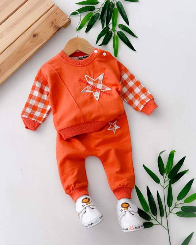 Your sister star baby omuzdan çıtçıtlı mevsimlik 2 parça takım