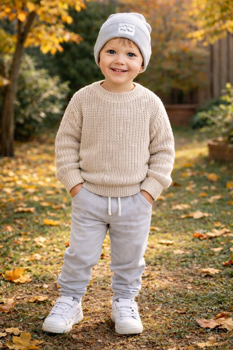 Selanik örgü triko kazak basic bereli 4lü kombin takım 