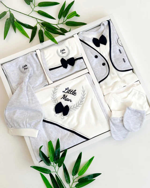 Little man smokin detaylı mevsimlik yenidoğan 10 lu set 