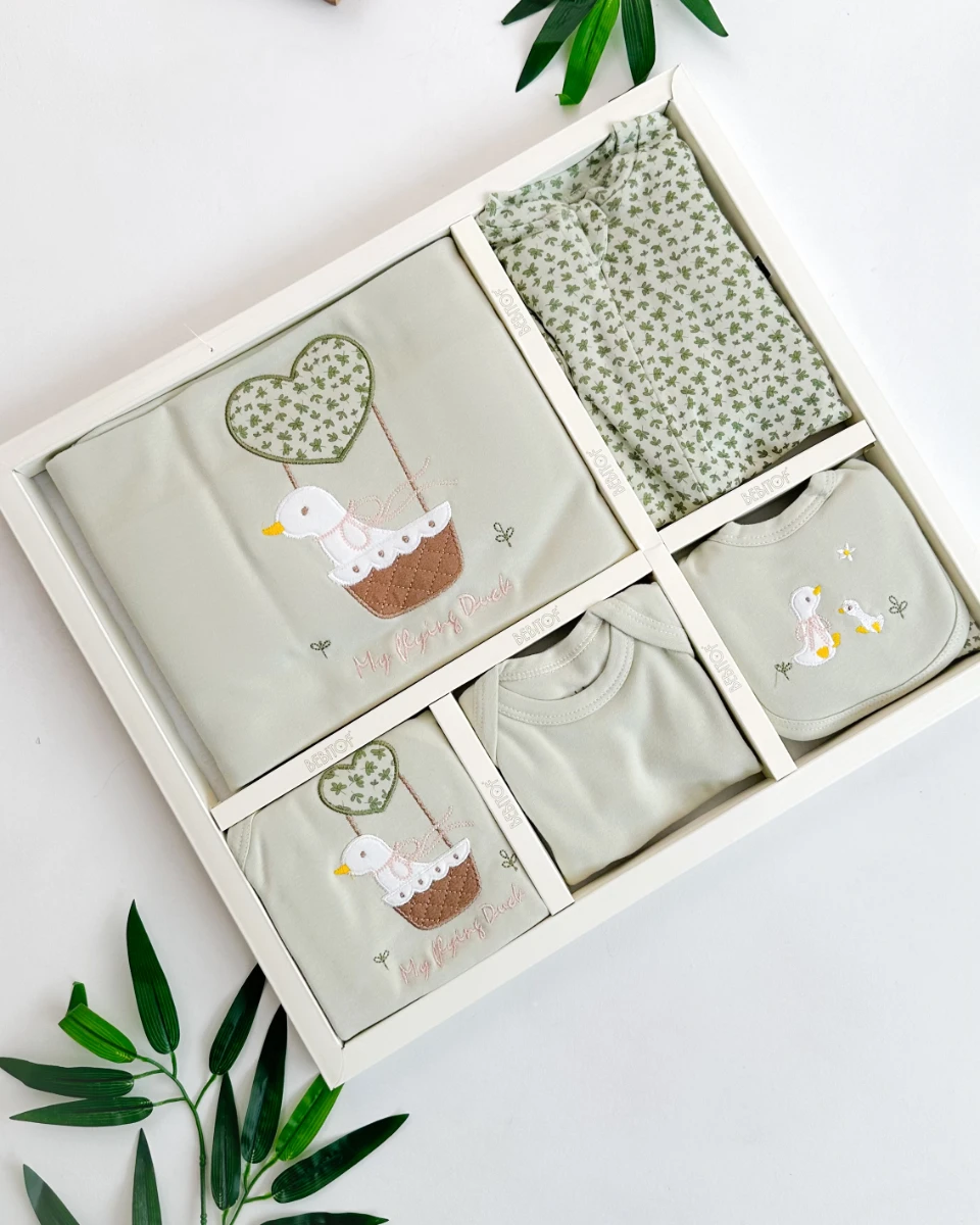 Sepetteki ördek mevsimlik yenidoğan 10lu set 