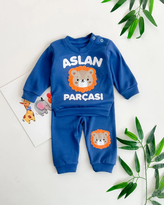 Aslan parçası mevsimlik 2li bebe takım