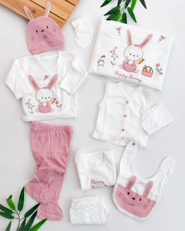 Happy bunny mevsimlik yenidoğan 10lu set 