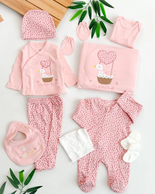 Sepetteki ördek mevsimlik yenidoğan 10lu set 