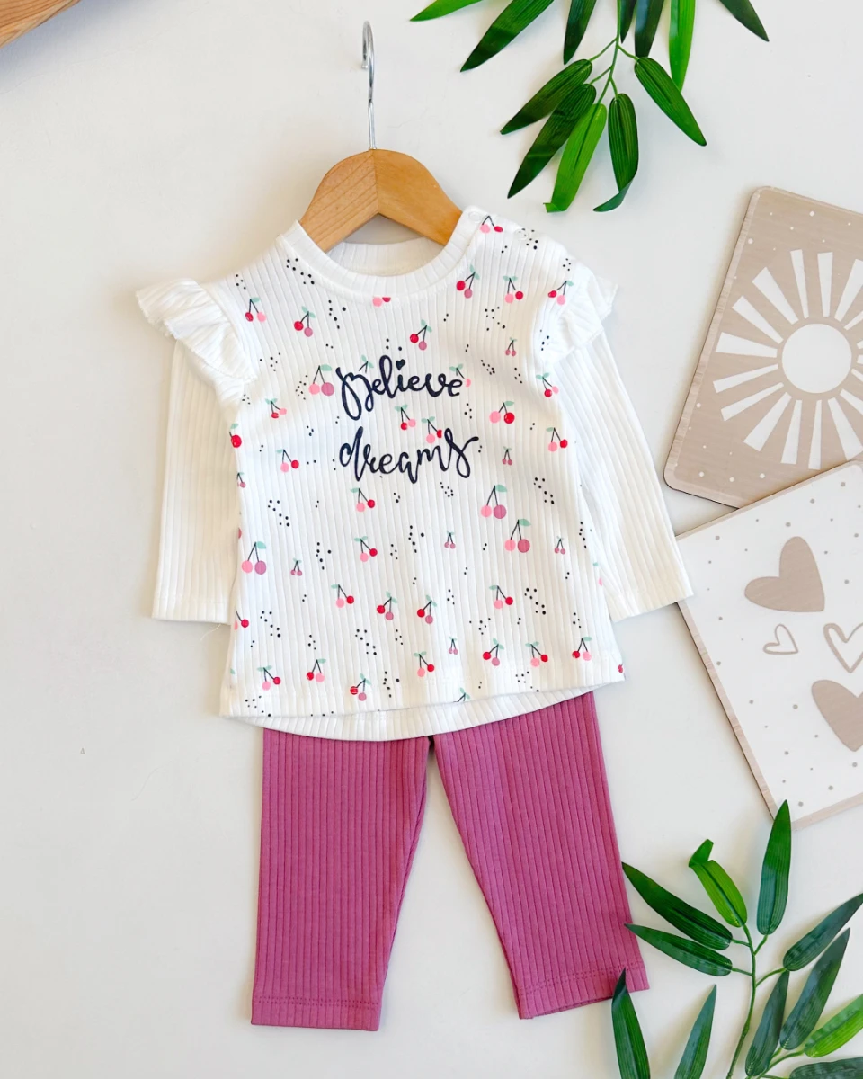 Believe dreams omuzdan çıtçıtlı mevsimlik 2li takım 