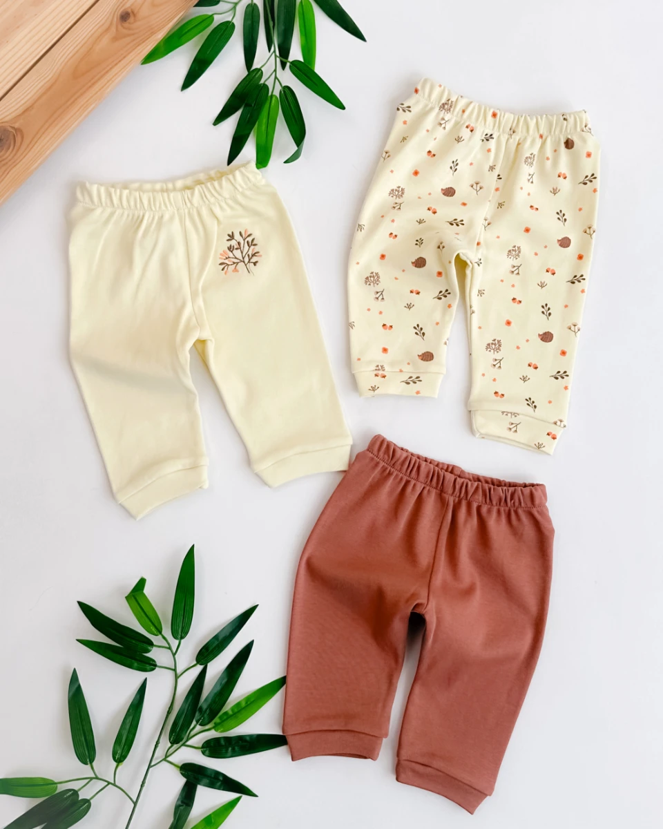 Palamut yaprak detaylı 3lü kız alt