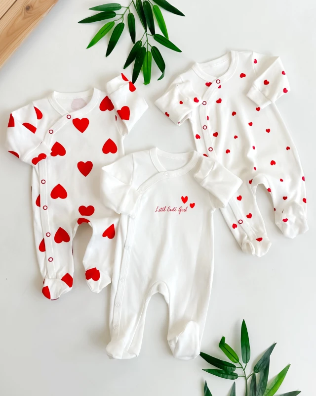 Little cute girl 3lü kız bebe tulum