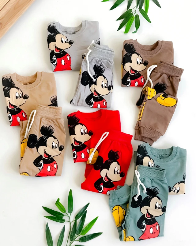 Mickey fare mevsimlik 2li unisex çocuk takım